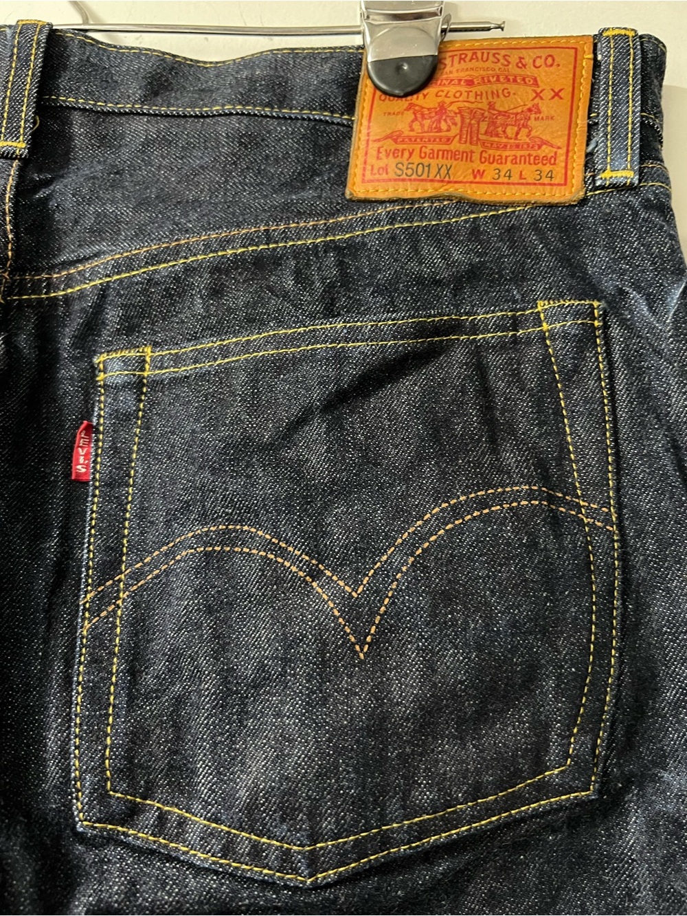 Levi’s Vintage Clothing LVC 1944 501 Selvedge Jeans | W34 L34 - Picture 5 of 6